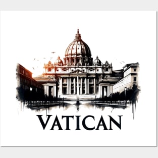 Vatican City Travel Vintage Posters and Art